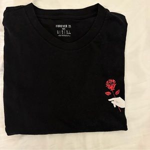 Forever 21 rose tee
